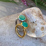 Behrianna Cocktail Ring - Chrysoprase  - Gold