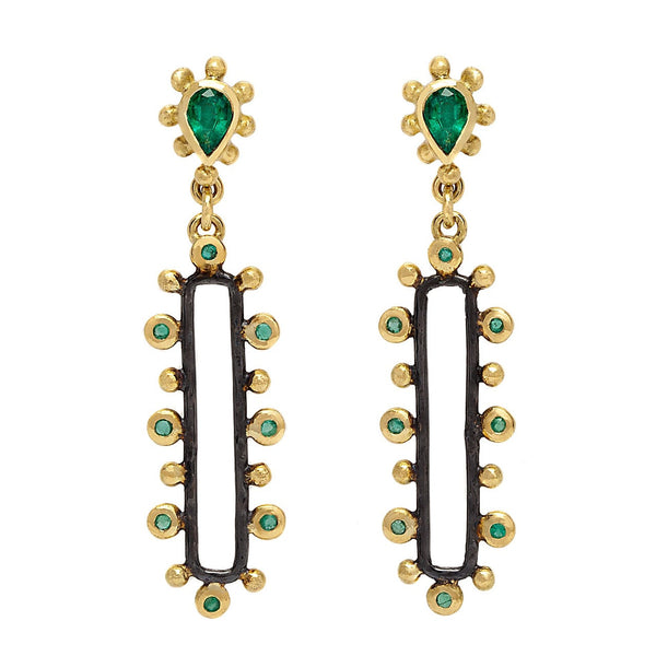 Gaea Earrings - Emeralds - Simonetta's Jewels Reimagined