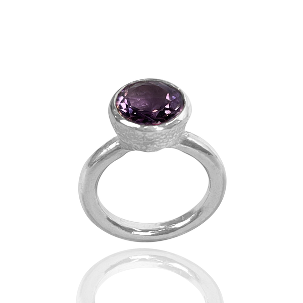 Behrianna Cocktail Ring - Amethyst - Silver
