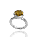 Behrianna Cocktail Ring - Citrine - Silver