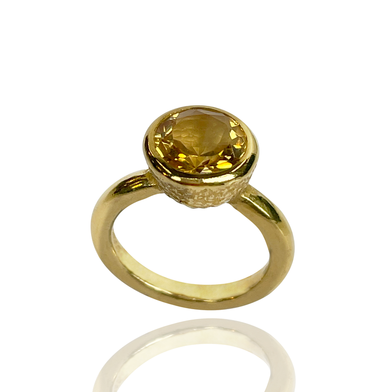 Behrianna Cocktail Ring - Citrine  - Gold