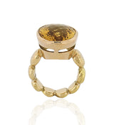 Adara Cocktail Ring - Citrine - Solid Gold