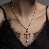 Byzantine Cross & Zera Chain - 18ct Solid Gold