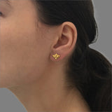 Small Lotus Studs - Gold