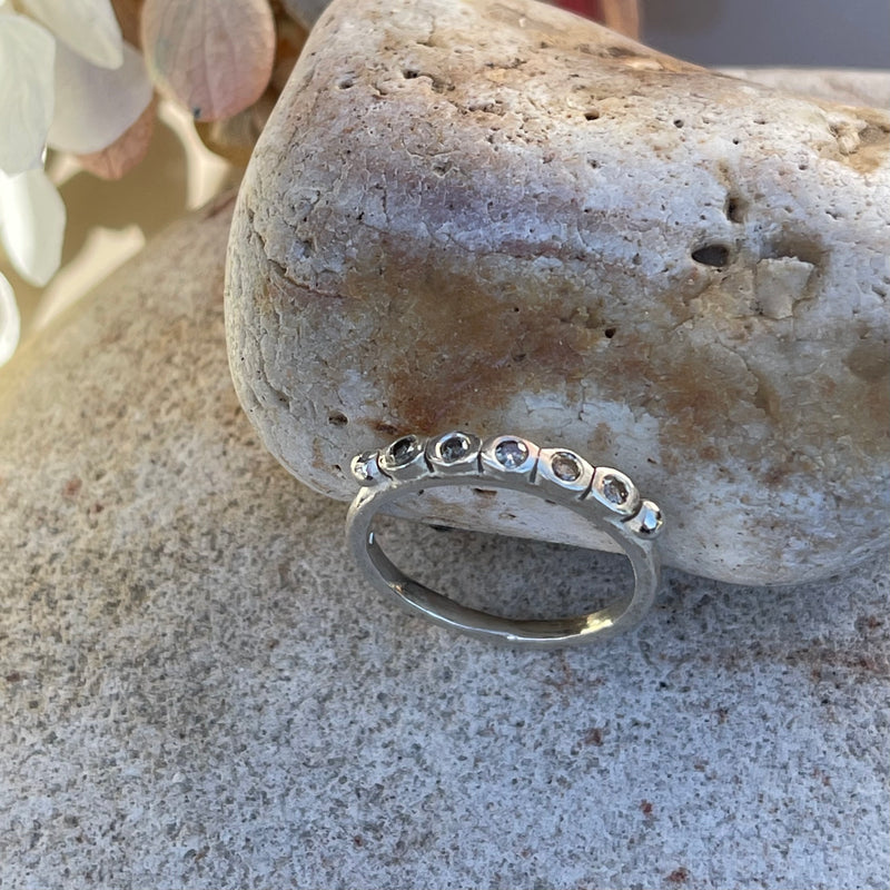 Anela Ring - Diamonds - Silver