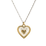 Aura Heart Pendant - Silver Chain