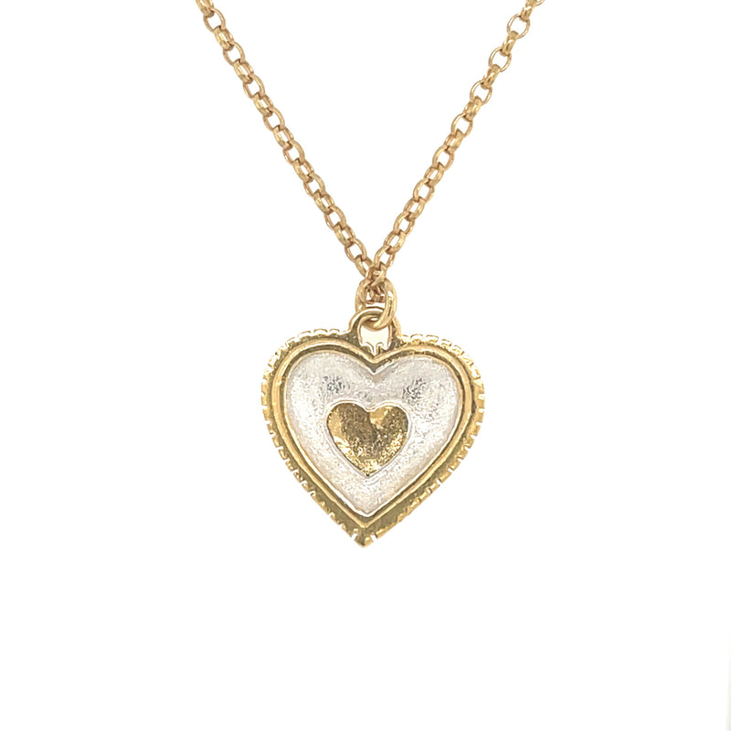 Aura Heart Pendant - Gold Chain