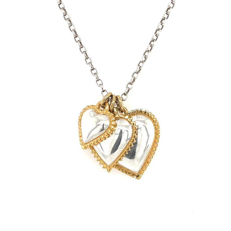 Aura Heart Pendant - Gold Chain
