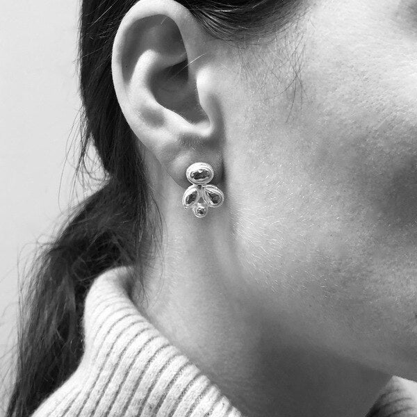 Bao - Stud Earrings - Silver