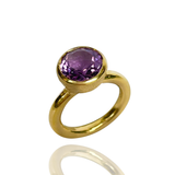 Behrianna Cocktail Ring - Amethyst - Gold