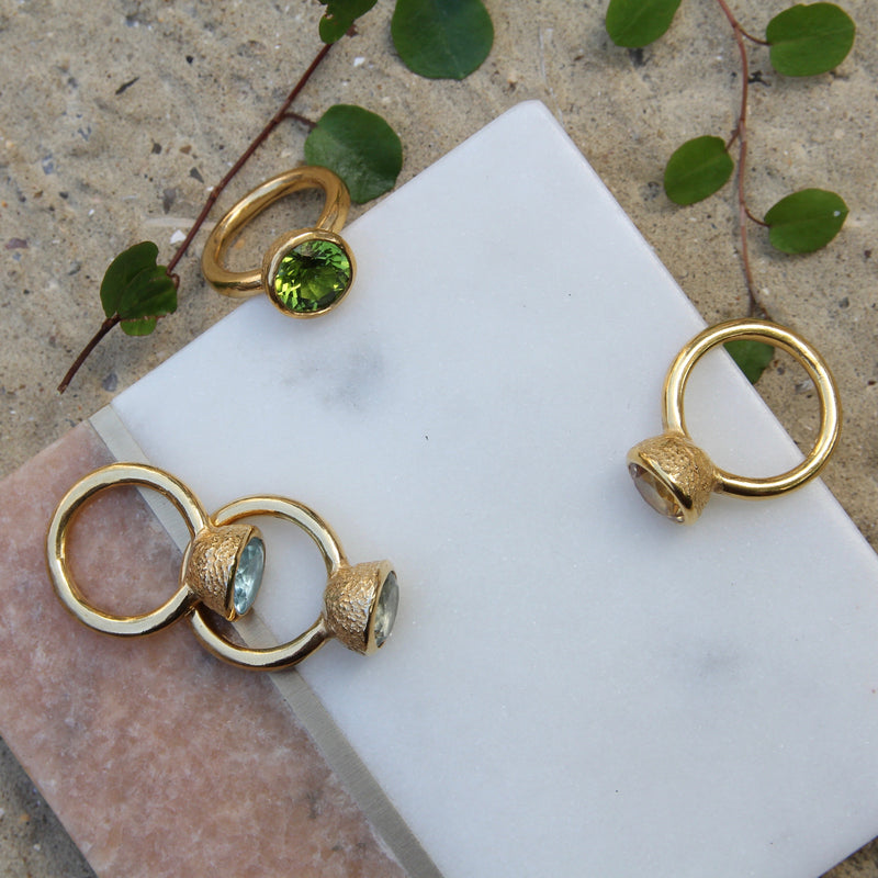 Behrianna Cocktail Ring - Peridot - Gold