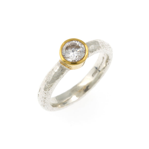 Kara Diamond Ring - 18ct White & Yellow Gold
