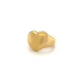Harmony Sculptural Heart Ring - Gold
