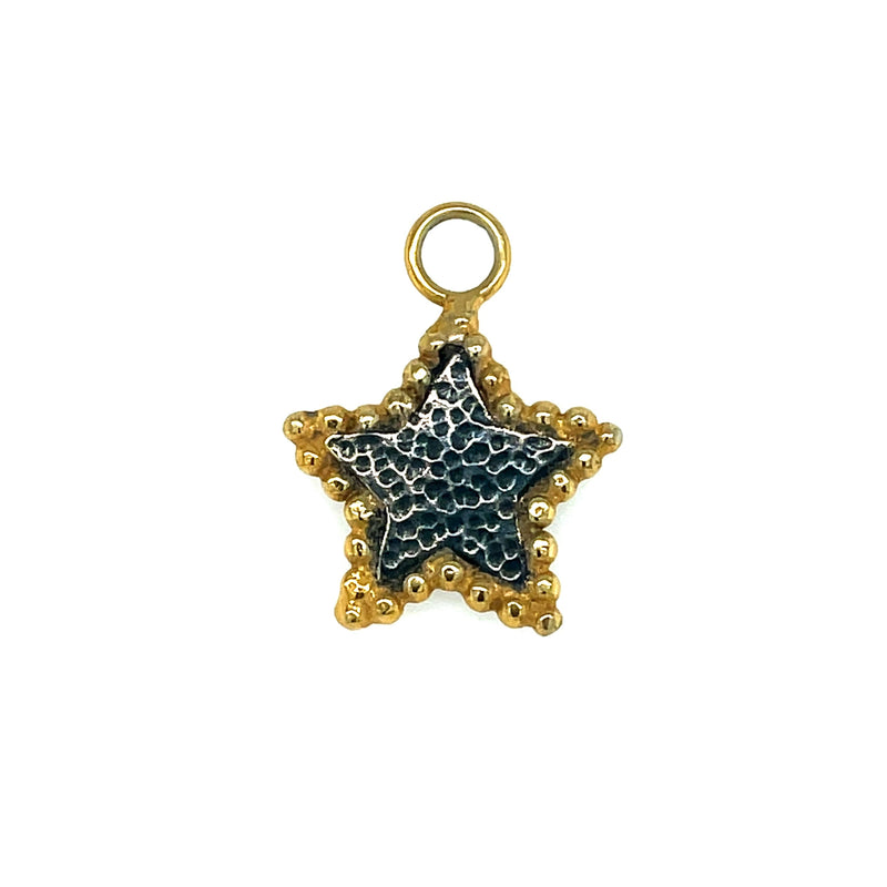 Hespe Star Charm - Black & Gold