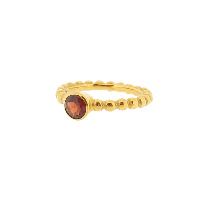 Thalia Ring - Mozambique Garnet - Gold