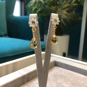 The Jo Good Casia Drop Earrings - Citrine