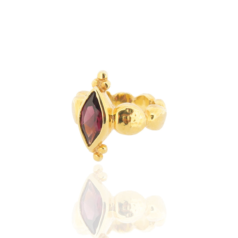 Maya Ring - Rhodolite Garnet - Gold
