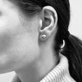Edrie Marquise Stud Earrings - Silver