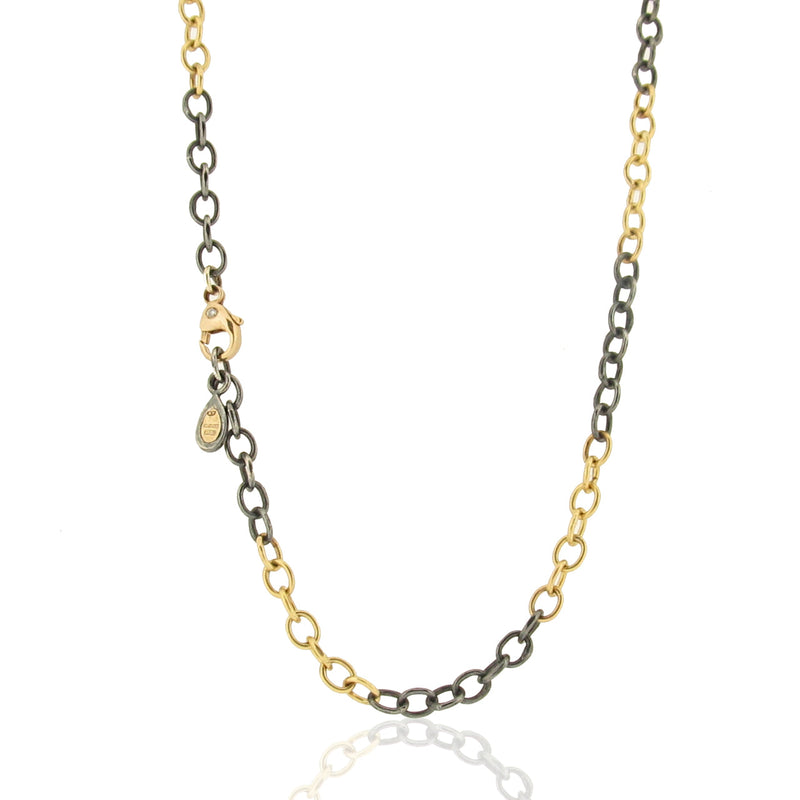 Florentine Handmade Chain - 18ct Gold & Silver