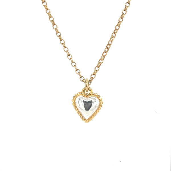 Zoe Heart Pendant - Gold Chain