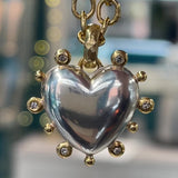 Valentina - Florentine Heart Locket - Silver