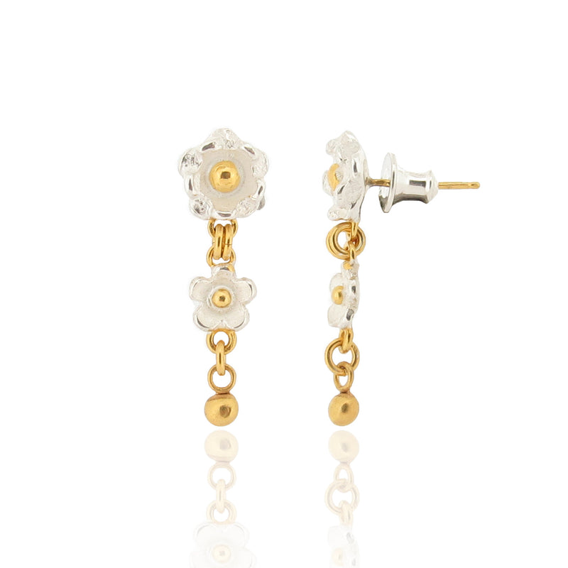 Delphine & Marguerite - Flower Drop Earrings