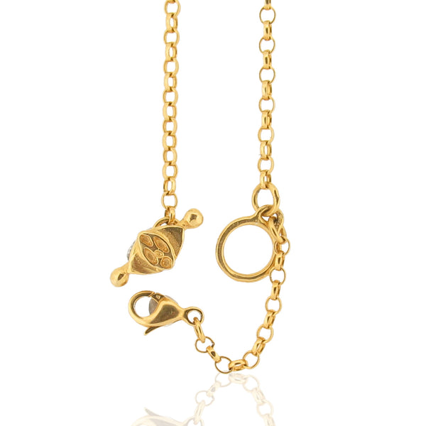 Fleur D'Stella Pendant - Gold Chain