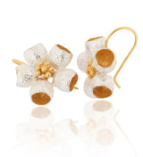 Ophelia Gumnut Flower Earrings - Silver